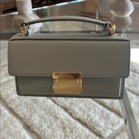 Golden Goose Handbags - Golden Goose Mini Top-Handle Bag in Light Gray with Gold Hardware